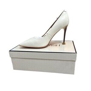 Allaswish White Heels Size 9.5 Ombre Heel Stiletto Sexy Pointed Toe Pumps